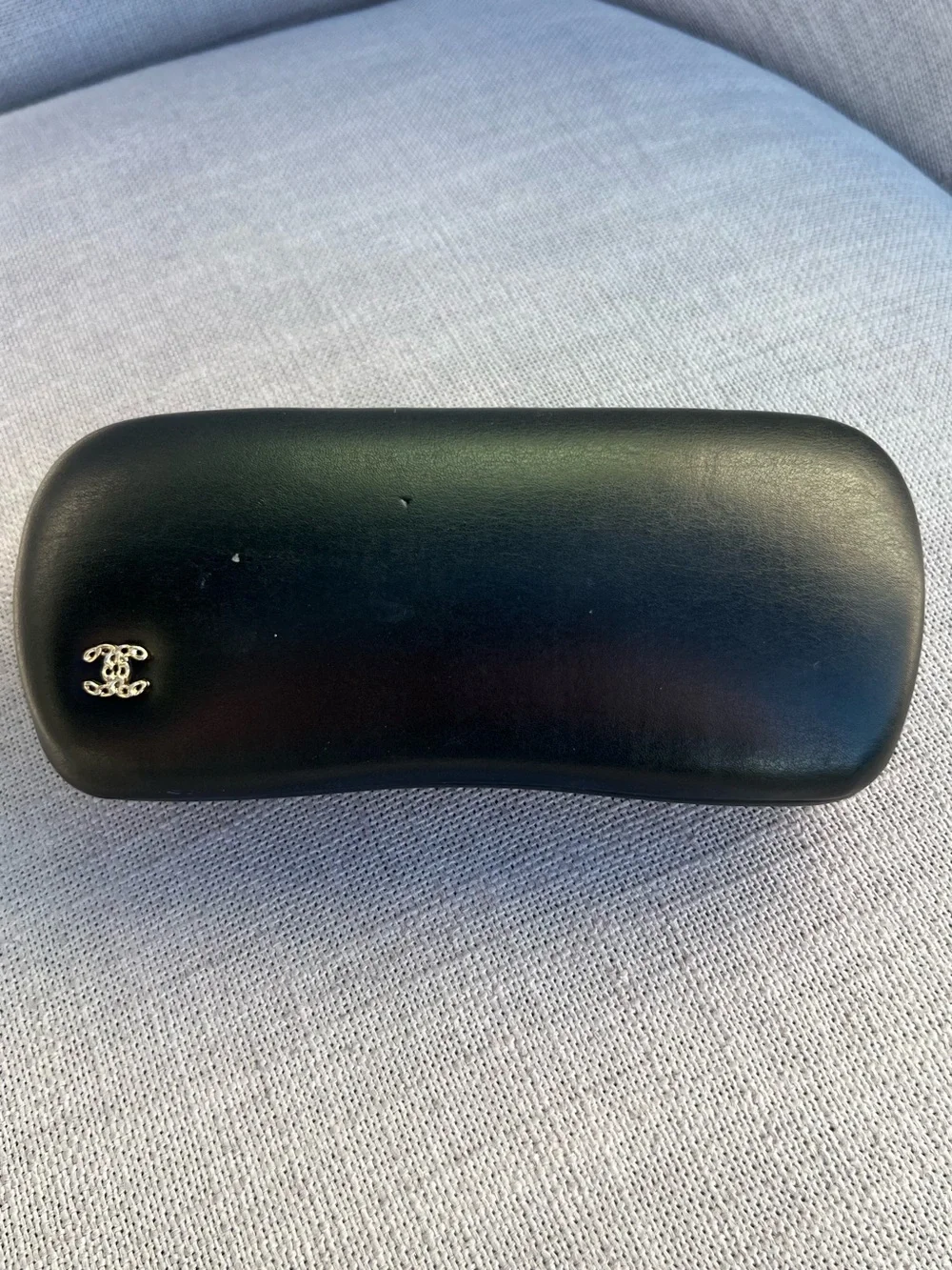 Chanel Leather Hard Case for sunglasses or glasses Chanel Glasses Sunglasses Case Black Quilted Leather Hard  main image 2